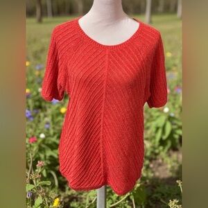 Talbots Red Crew Neck Sweater